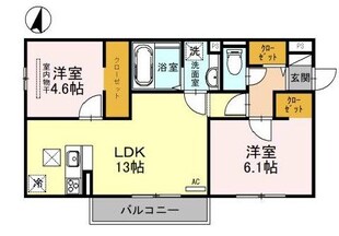 西鈴蘭台駅 徒歩21分 3階の物件間取画像